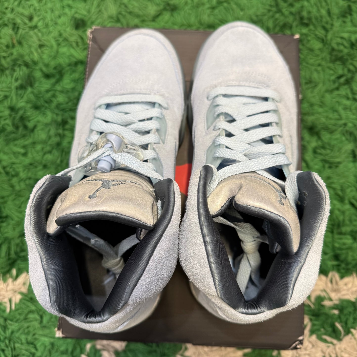 Jordan 5 Blue Bird Size 8w 6.5Y (Lightly Worn)