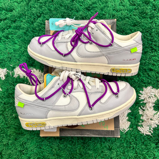 Nike Dunk Low Off White Lot 21 Size 8.5 (Worn)