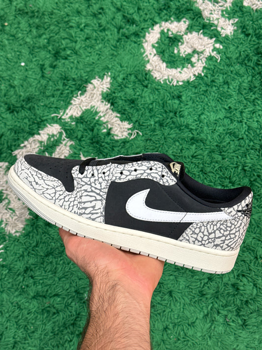 Jordan 1 Low Black Elephant Size 9.5 (New)