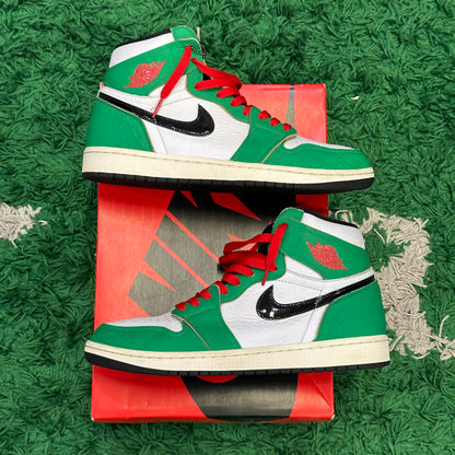 Jordan 1 High Lucky Green W Size 9.5M (Worn)