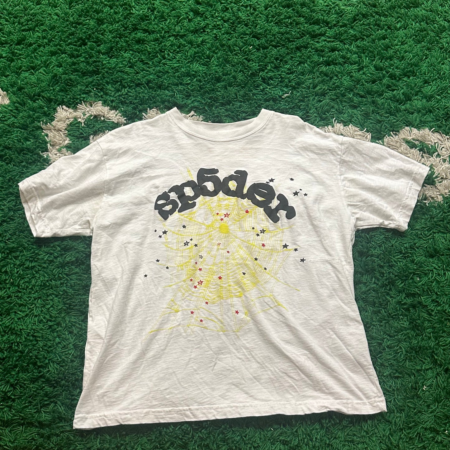 Sp5der Tee White Size XL (Worn) (Fits S)