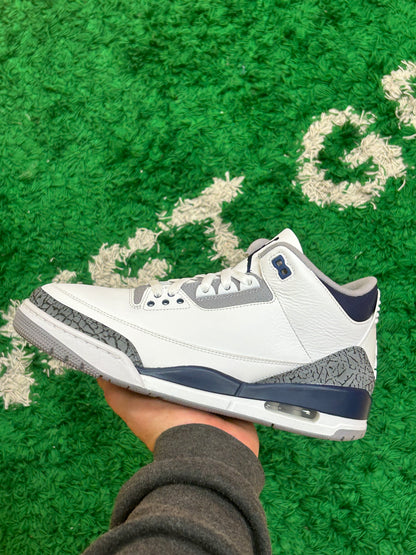 Jordan 3 Midnight Navy (Worn)