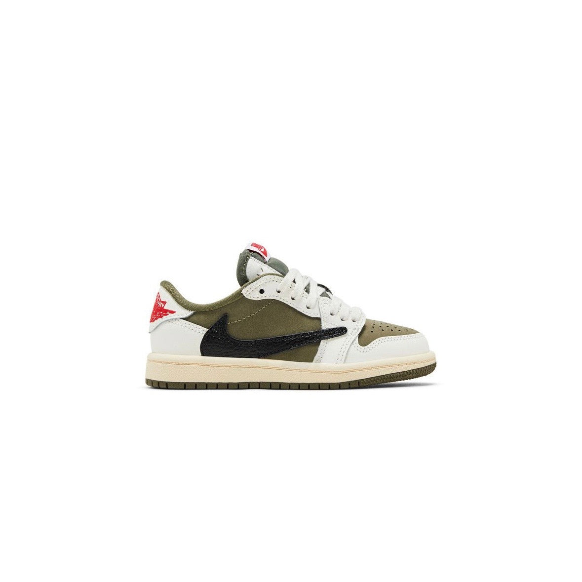 Jordan 1 Low Travis Scott Medium Olive Size 3Y (Brand New No Box)
