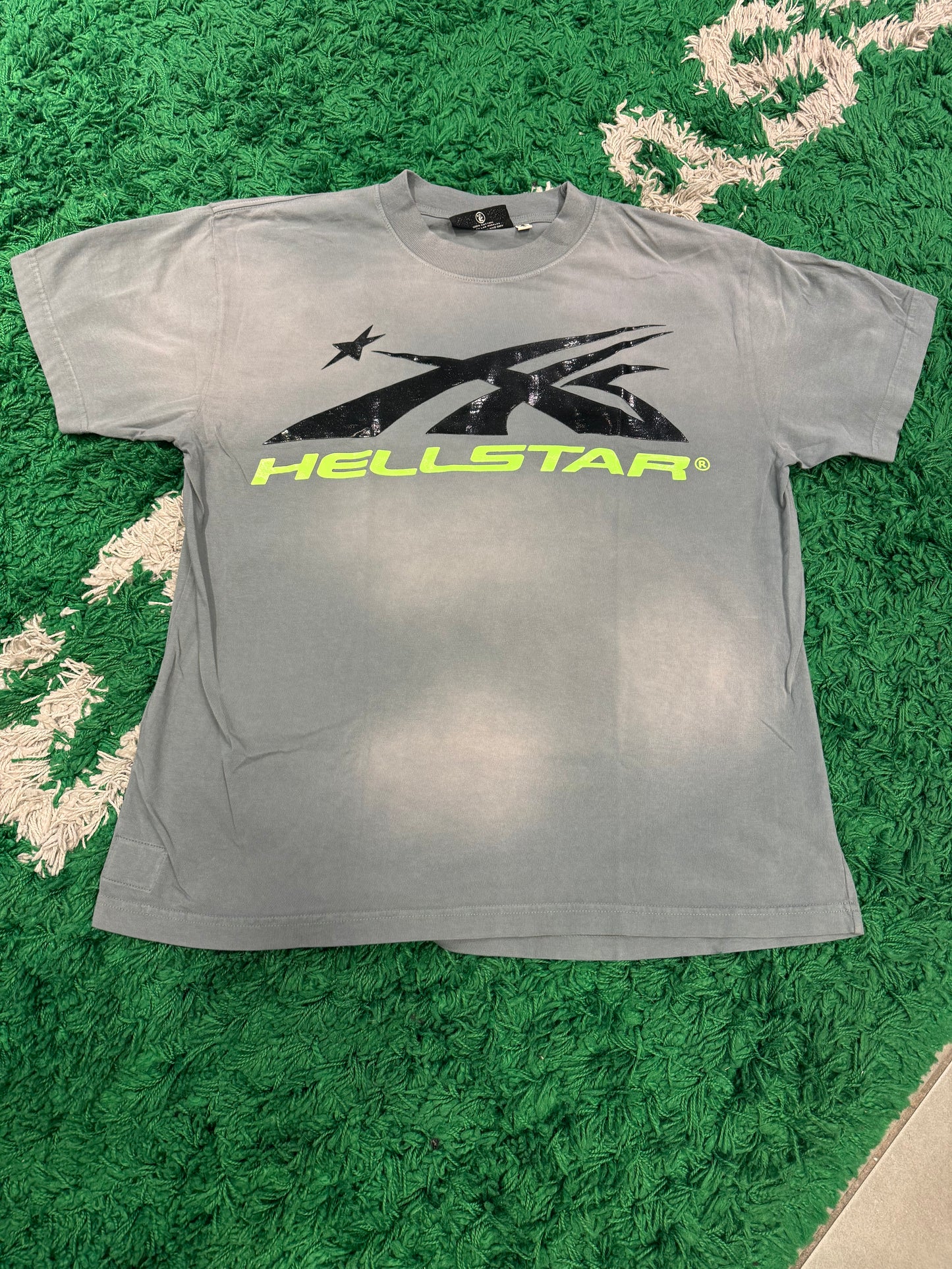 Hellstar Tee Grey Gel Print Size M (New)