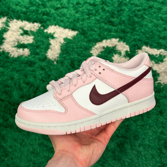 Nike Dunk Low Pink Foam Red White Size 5Y (New)