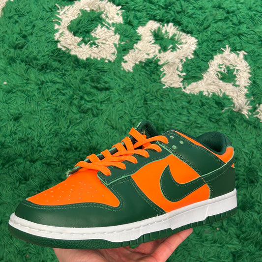 Nike Dunk Low Miami Hurricanes Size 10 (Used)