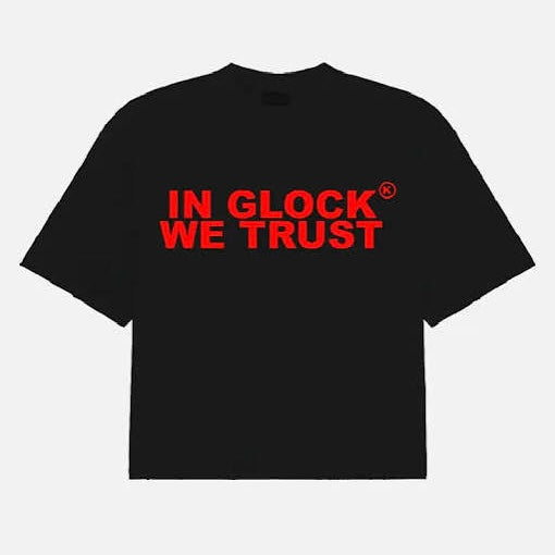 In Glock We Trust Black Red Size XXXL (Brand New)