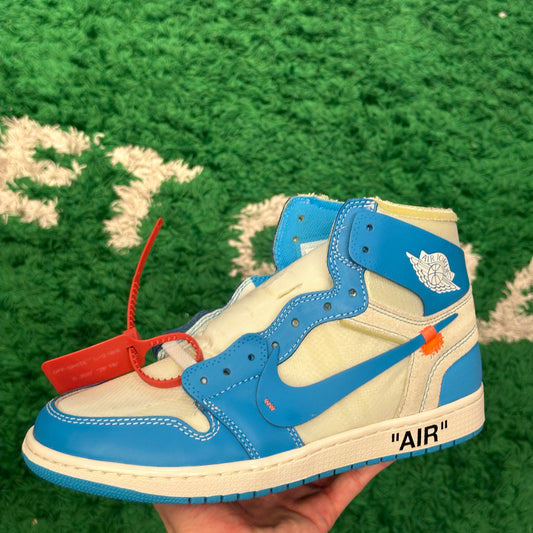 Jordan 1 University Blue Off-White Size 9.5 (New)