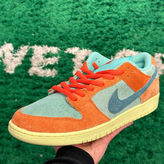 Nike Dunk Low SB Orange Emerald Size 14 (New)