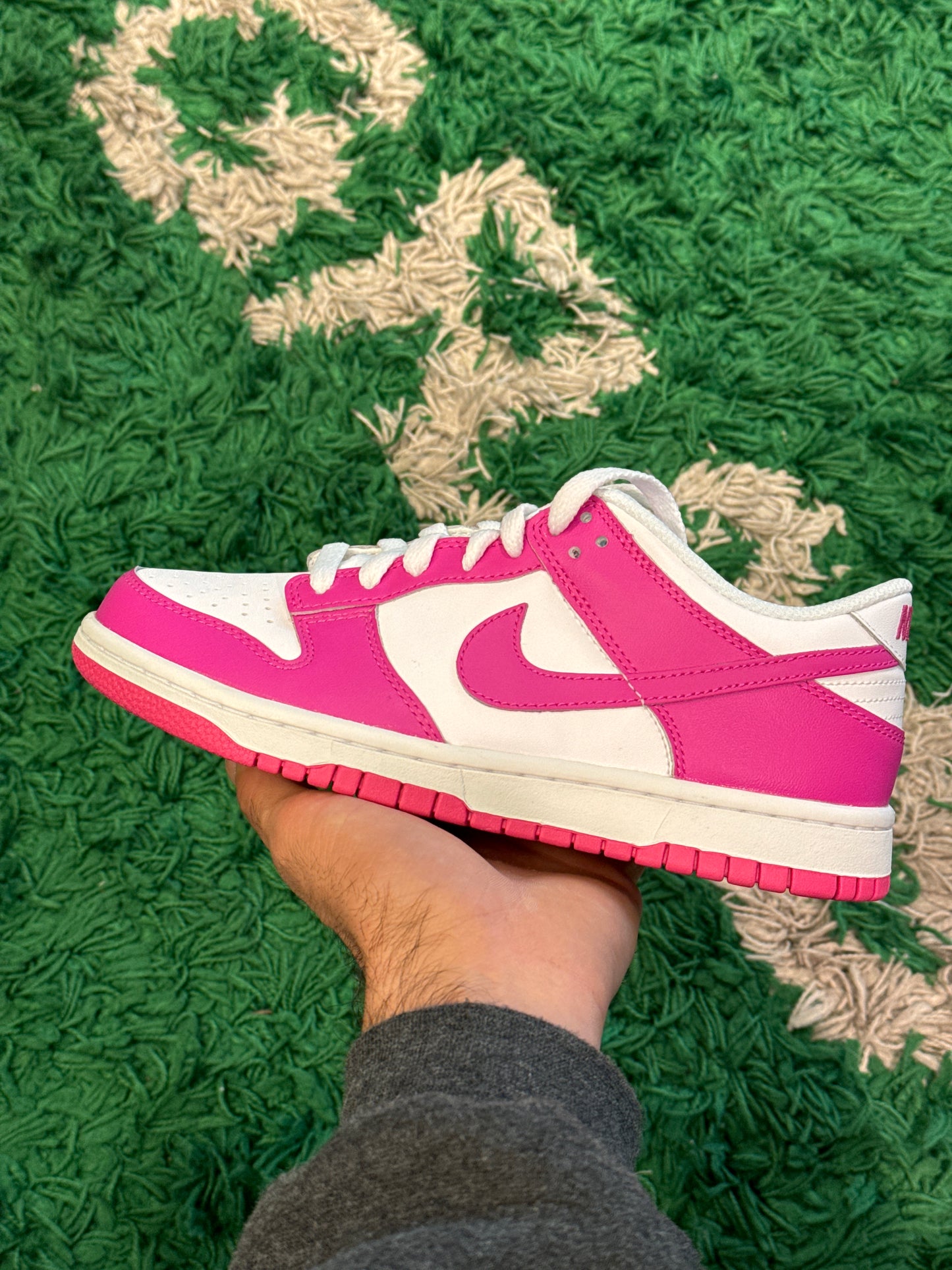 Nike Dunk Low Laser Fuschia Size 5.5Y (New)