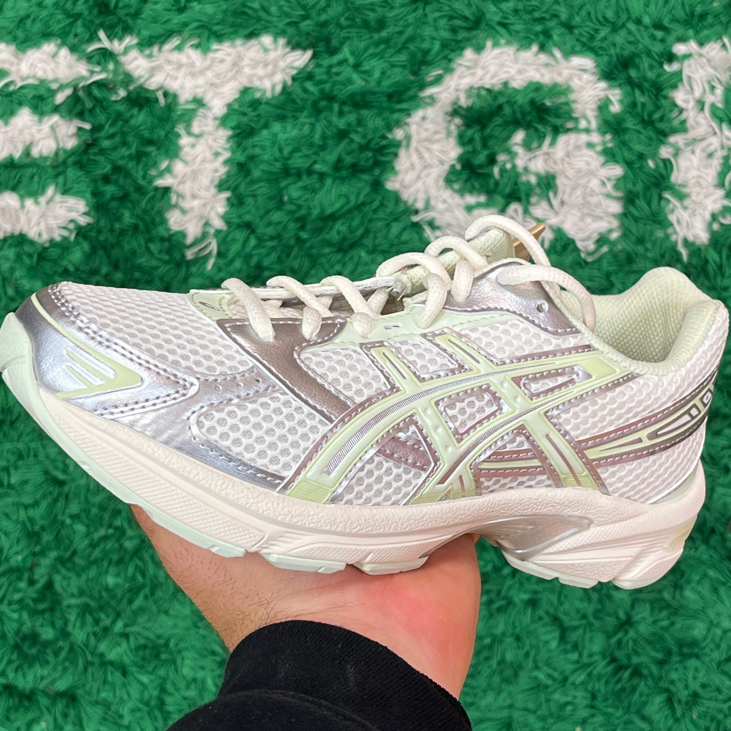 ASICS Gel 1130 Silver Pack Green Size 6.5W/5Y (New)