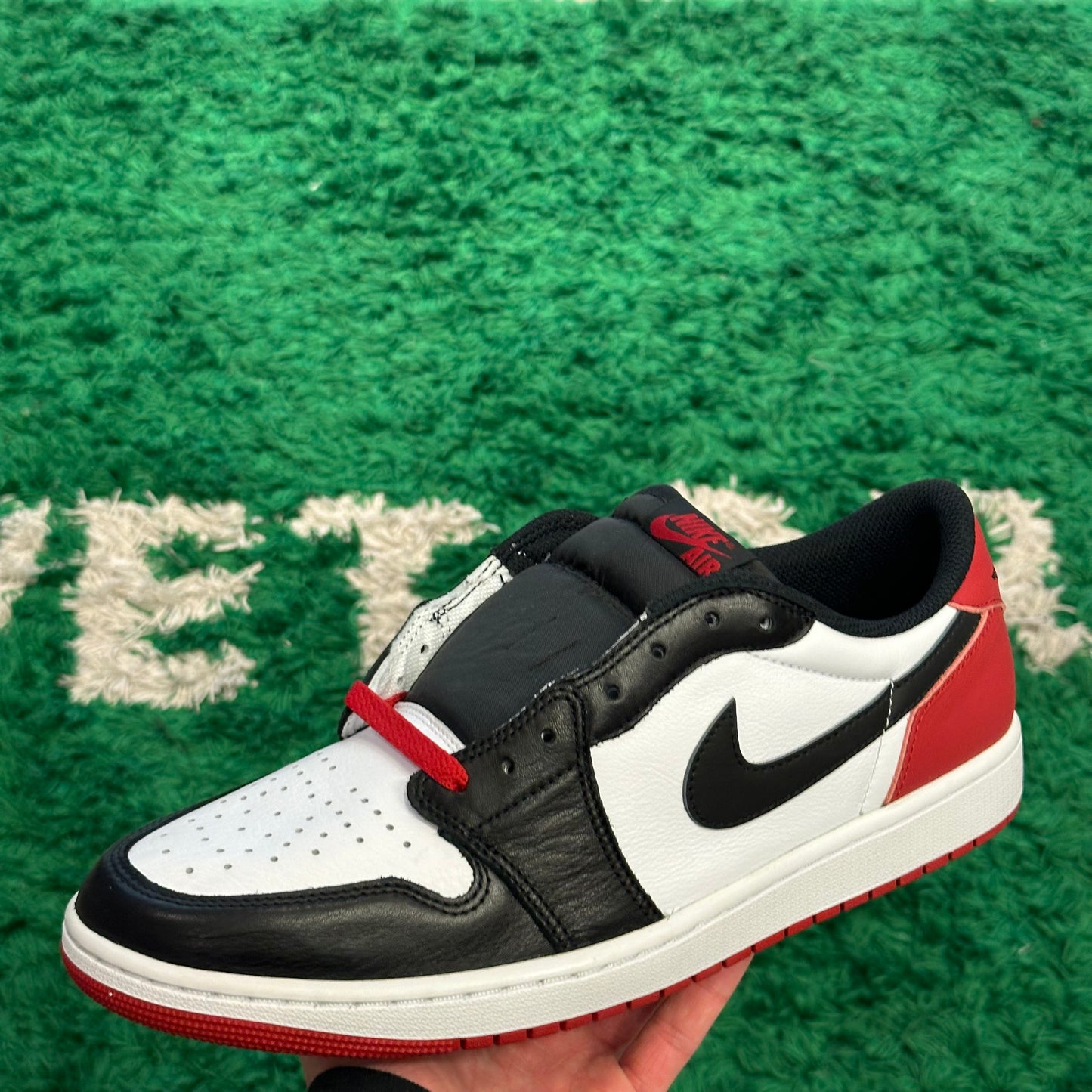 Jordan 1 Low Black Toe Size 12 (New)