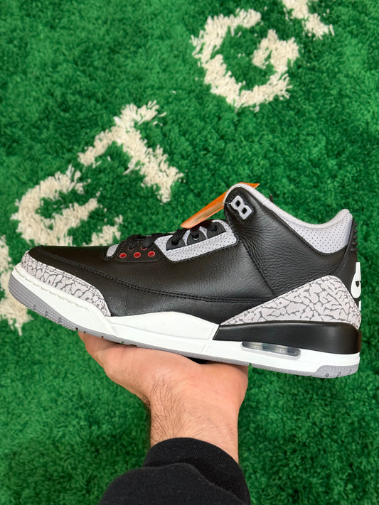 Jordan 3 Black Cement Size 10 (New)