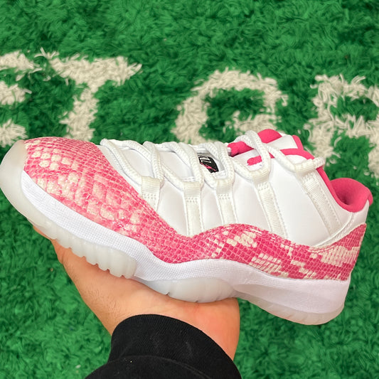 Jordan 11 Low Pink Snakeskin Size 6.5W/5Y (New)