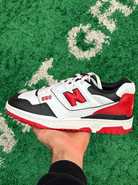 New Balance 550 Red Black White Size 10 (New)