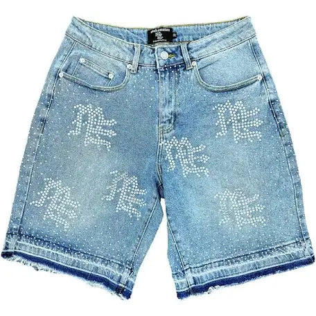 Mixed Emotions Blue Jorts Size 38 (Brand New)