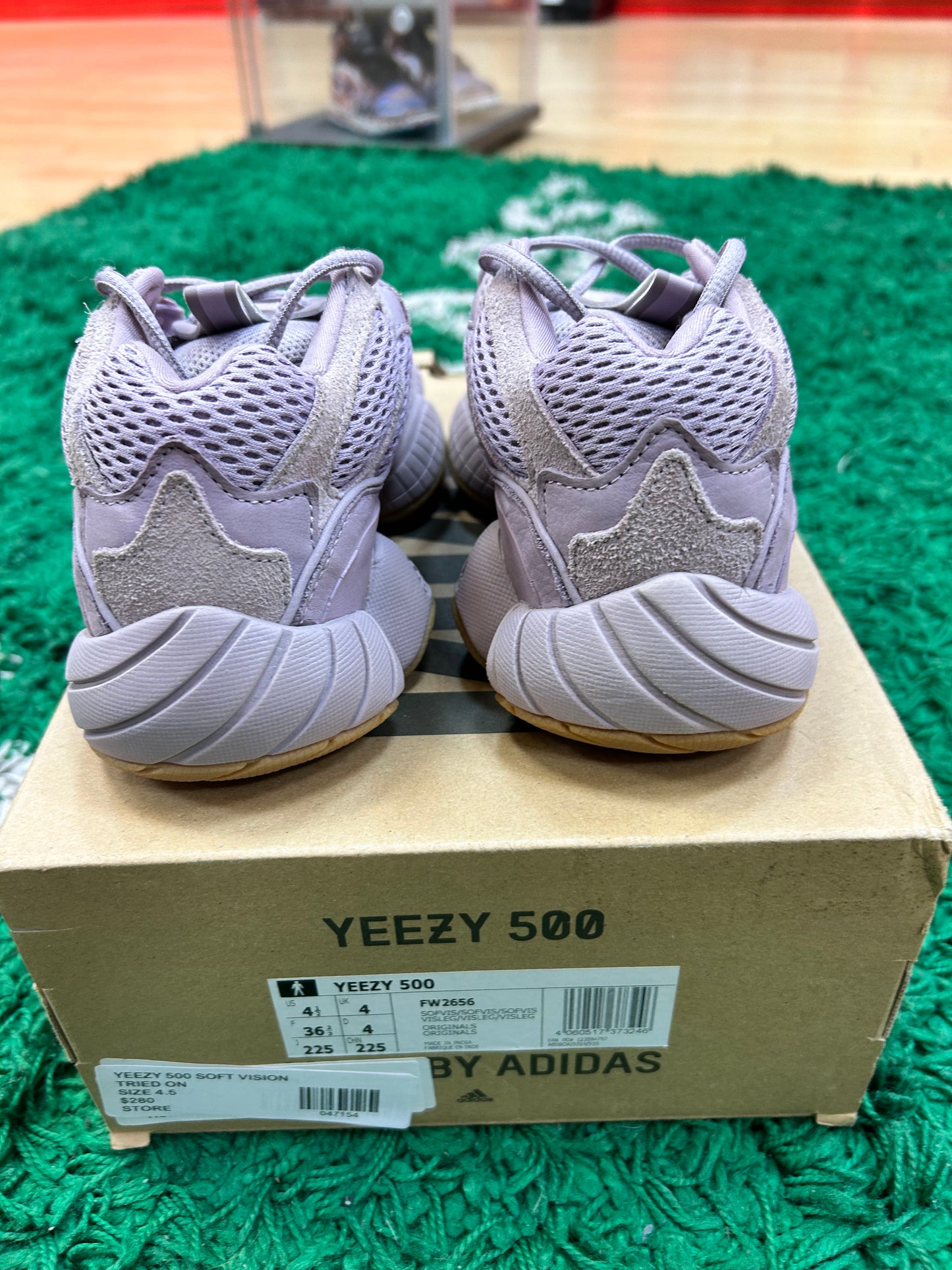 Yeezy 500 Soft Vision Size 4.5 (Worn Lightly)