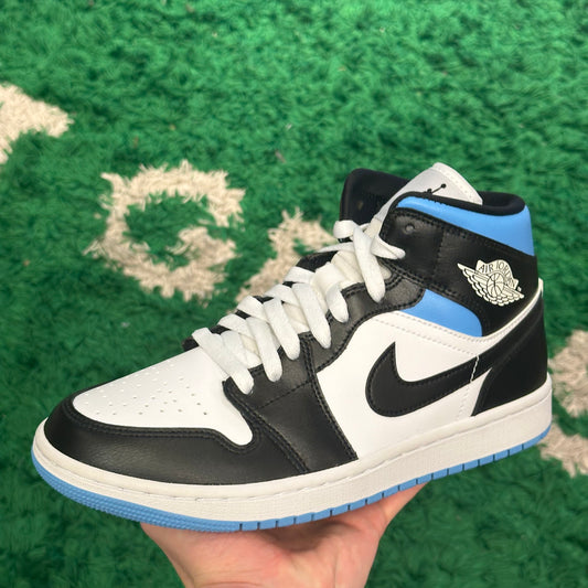 Jordan 1 Mid Black UNC Size 8.5W/7Y (New)