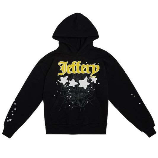 Sp5der Jeffery Hoodie Black