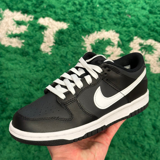 Nike Dunk Low Black White Size 5Y (New)