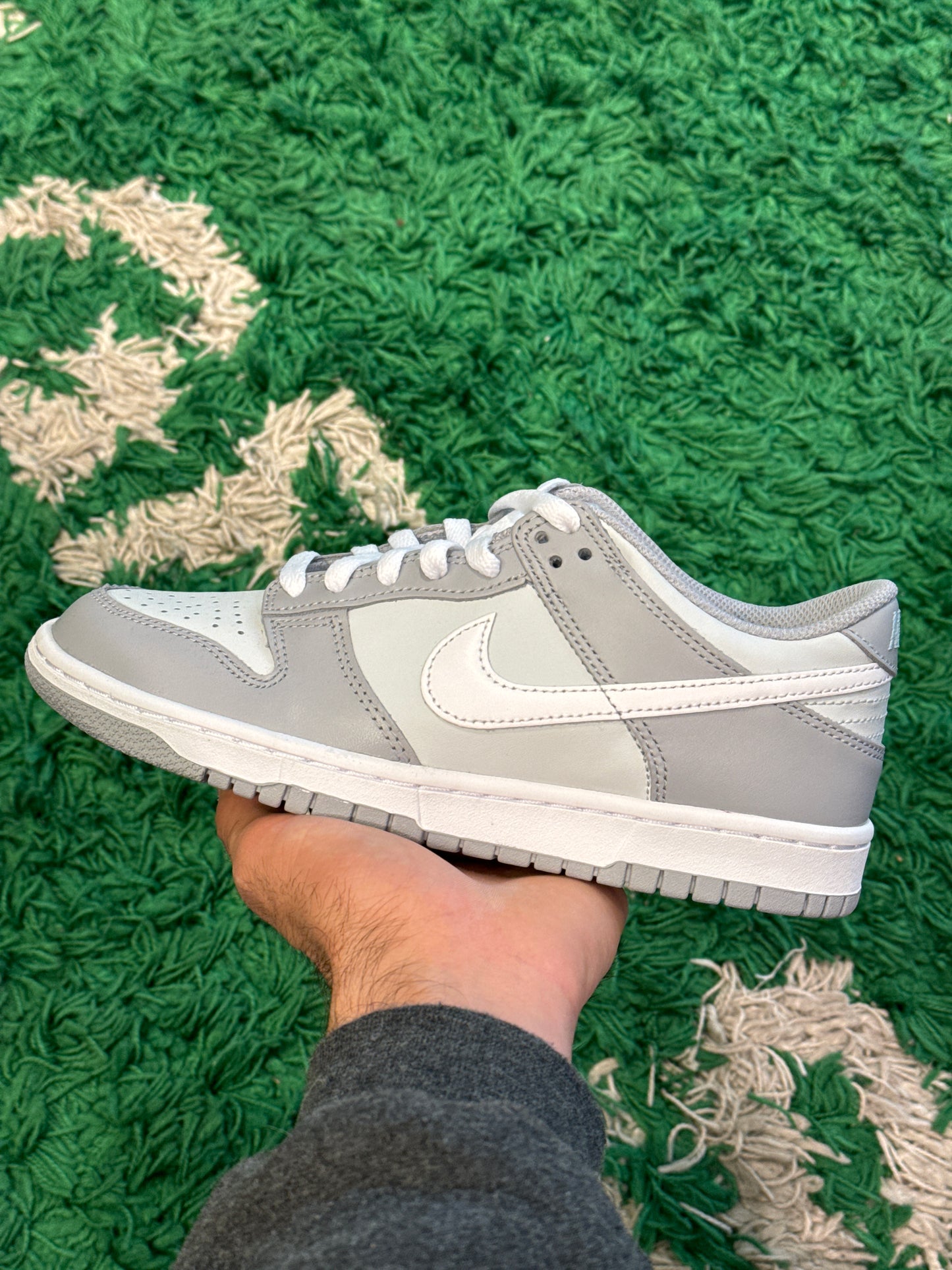 Nike Dunk Low Two Tone Grey Size 6Y (New)