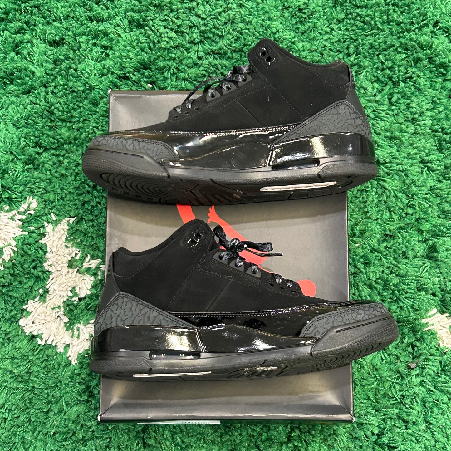 Jordan 3 Black Cat Size 10.5 (Light Wear)