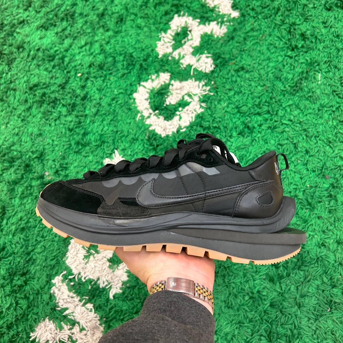 Nike VaporWaffle Sacai Triple Black Size 10.5 (New)