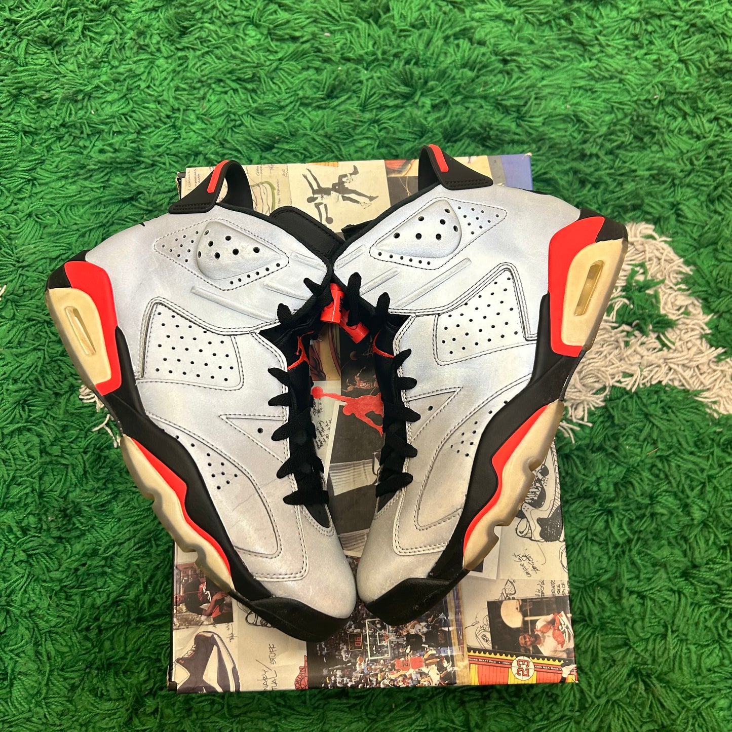 Jordan 6 Reflection Of Champions Size 8.5 (Worn)