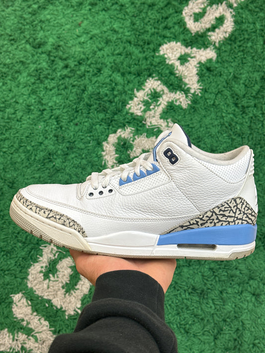 Jordan 3 UNC Size 10.5 (Worn)