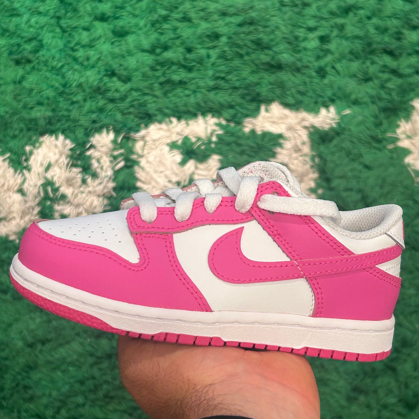 Nike Dunk Low Laser Pink Size 12C (New)