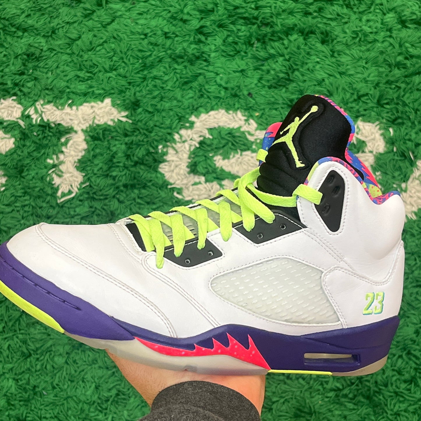 Jordan 5 White Bel Air Size 12 (Lightly Worn)