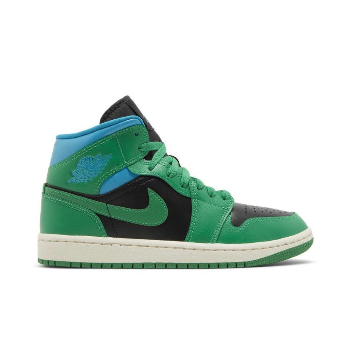 Jordan 1 Mid Lucky Green Aqua Tone Size 6Y (New)