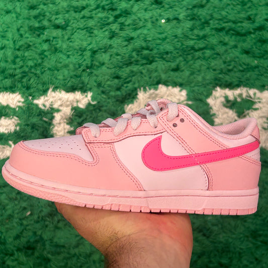 Nike Dunk Low Triple Pink Size 2.5Y (New)