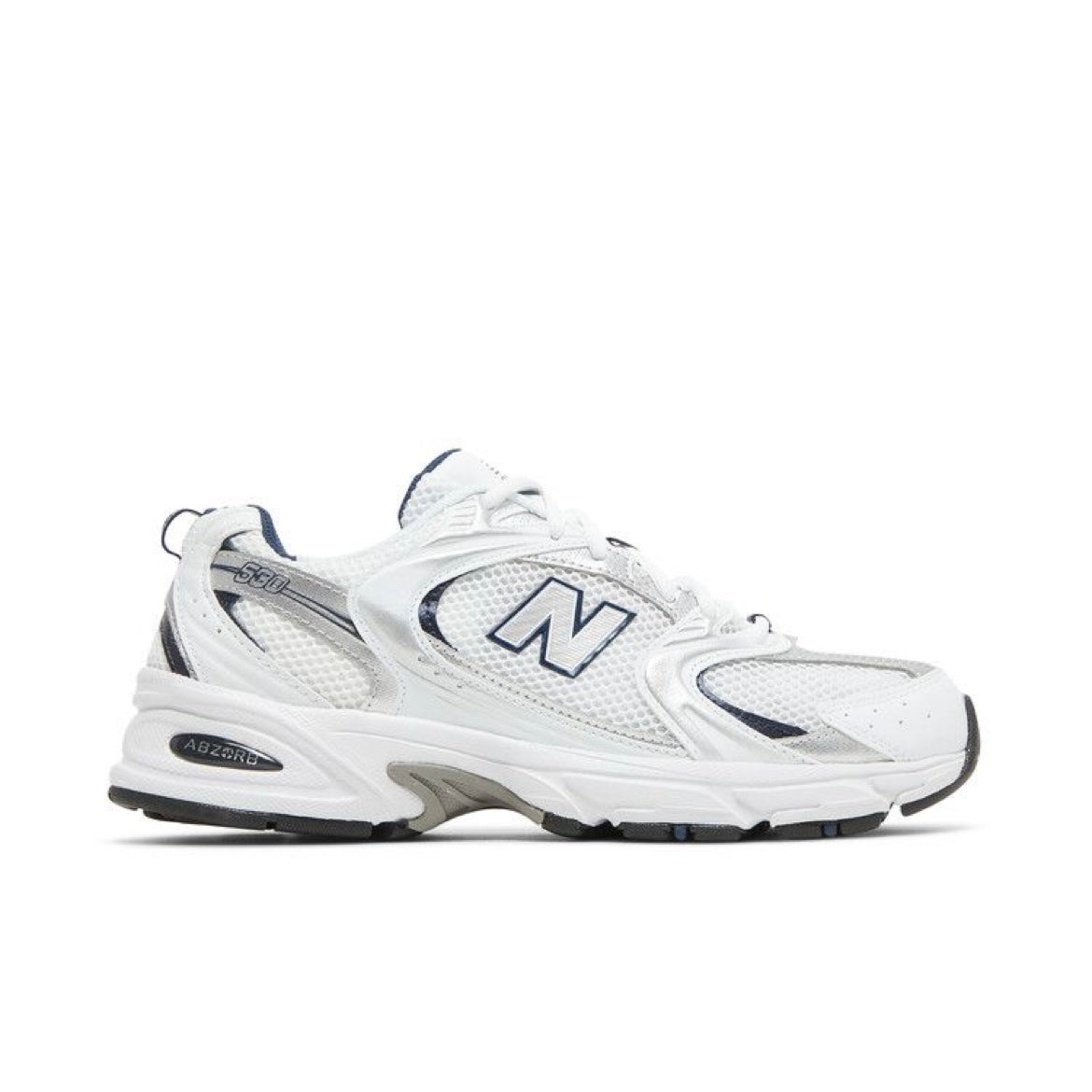 New Balance 530 White Silver Navy Size 8 (New)