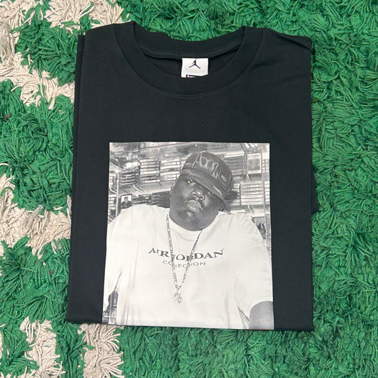 Supreme Jordan Biggie Tee Black Size Large (New)