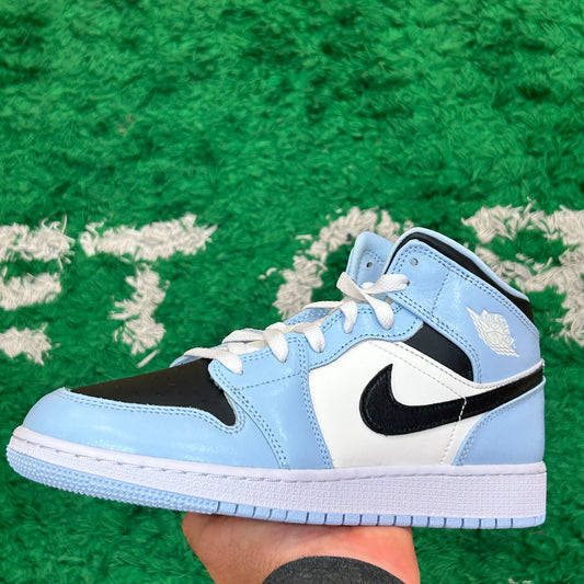 Jordan 1 Mid Ice Blue Size 5Y (New)