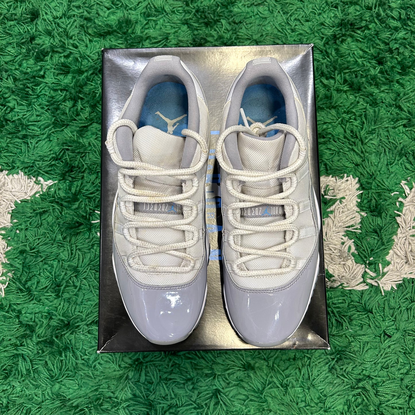 Jordan 11 Low Cement Grey Size 10 (Worn)