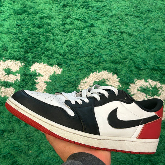 Jordan 1 Low Black Toe Size 12 (Worn)