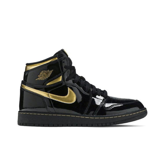 Jordan 1 High Black Metallic Gold 2020 Size 4.5Y (New)