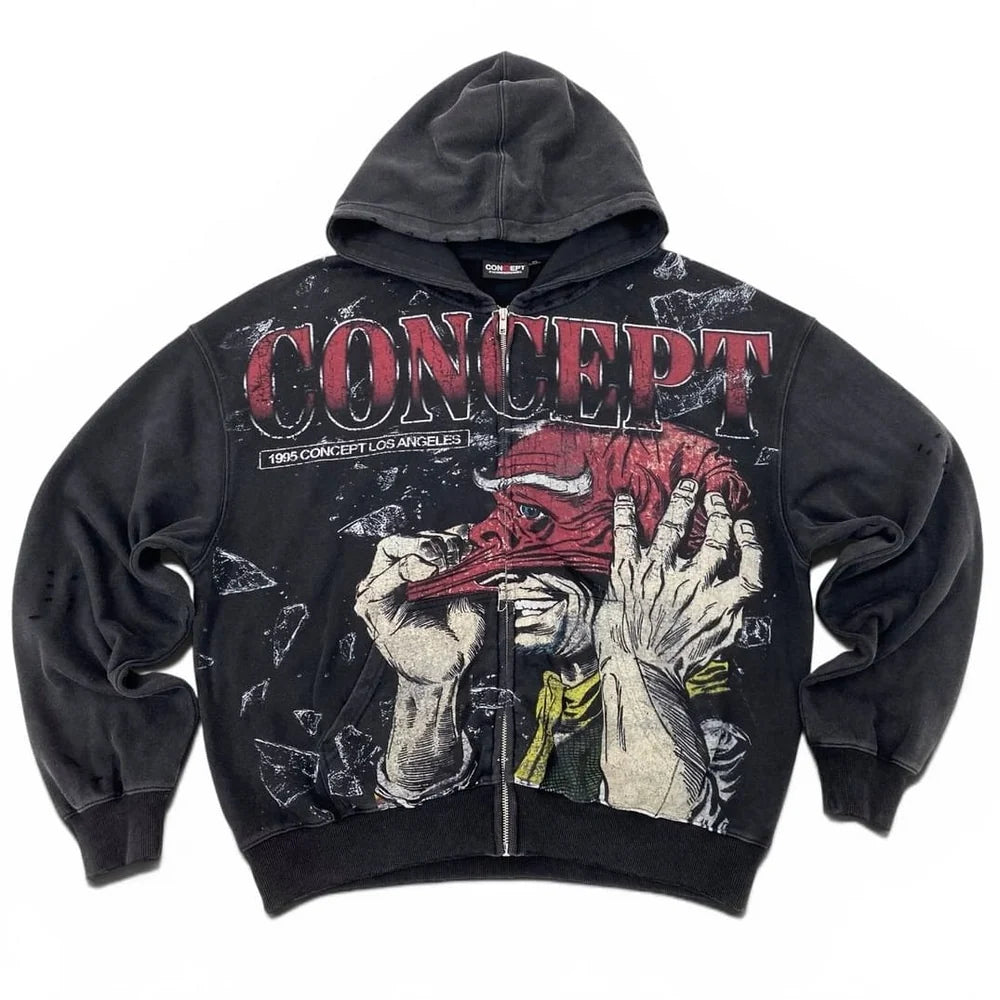 Concept LA 1995 Facade Zip Up Black
