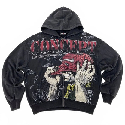 Concept LA 1995 Facade Zip Up Black